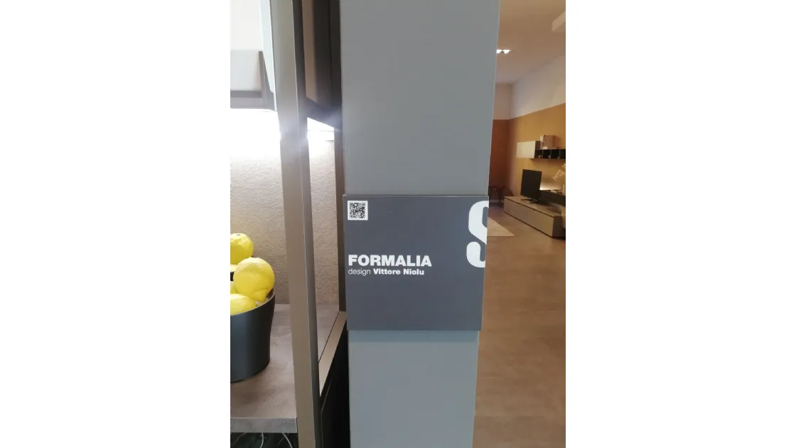 CUCINA SCAVOLINI MODELLO FORMALIA CON ANTE IN PET BIANCO OPACO E MANIGLIA INTEGRATA  -  OFFERTA SCONTATISSIMA COMPOSIZIONE ESPOSTA