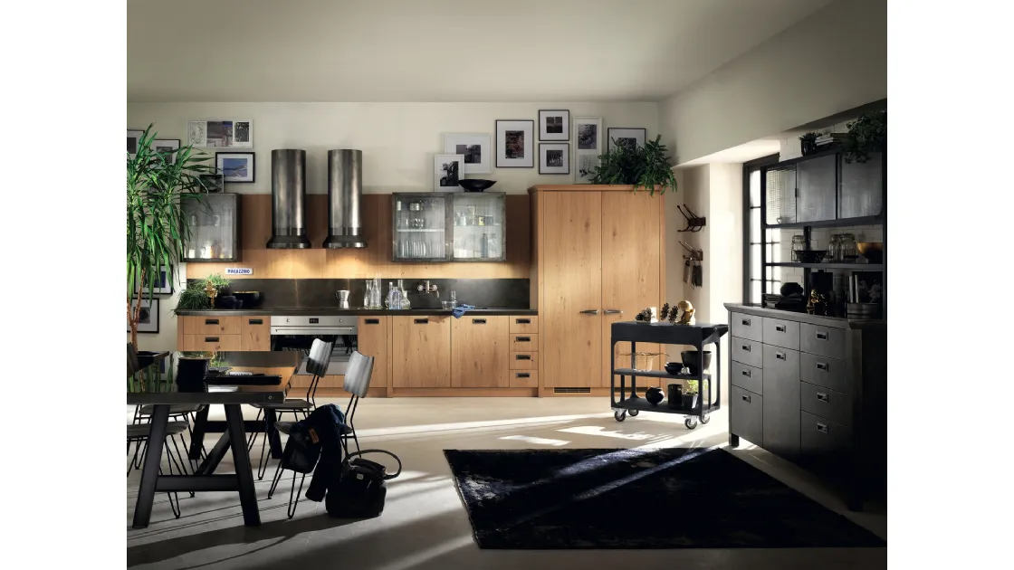 Cucina Moderna Diesel Social Kitchen in Ruxe Wood di Scavolini