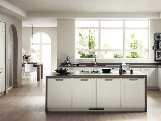 Cucina su misura Favilla Bianco Prestige di Scavolini